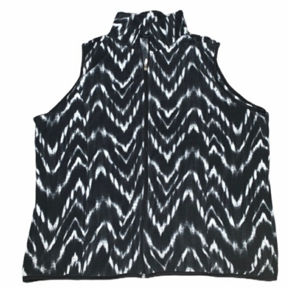 French Laundry 3x zipup black & white vest pockets - Picture 2 of 16